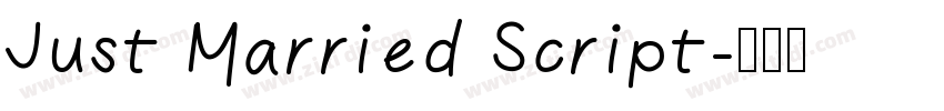 Just Married Script字体转换